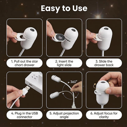 Portable Mini USB Starry Sky Projection Lamp